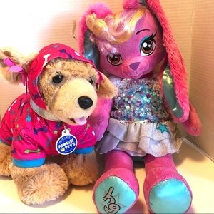 Build a Bear Promise Pet and BAB Honey Girl Rock Star